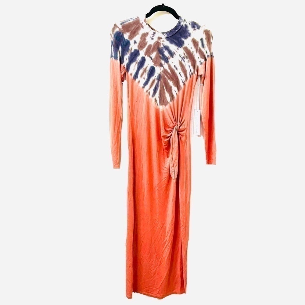 Young Fabulous & Broke Dress XS NWT Tie Dye Long Sleeve Henna Pluto